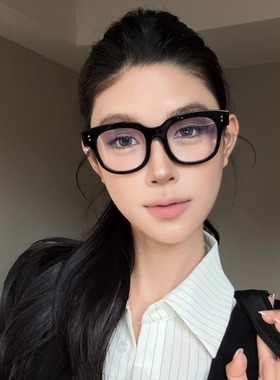 弗瑞姆黑框椭圆形眼镜经典方框