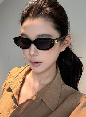 弗瑞姆眼镜显瘦高级感时尚网红潮ins板材猫眼防晒墨镜女太阳镜172