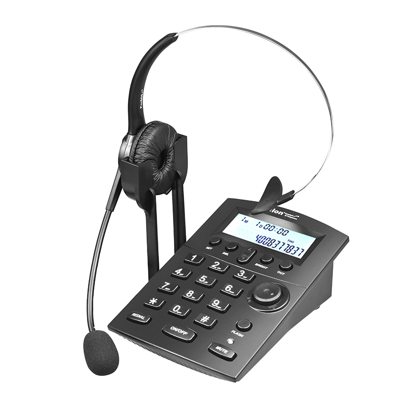 Hion/北恩DT60耳机耳麦电话机呼叫中心话务员头戴式办公客服外呼-图3