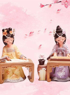 复古宫廷汉服公主格格娃娃摆件