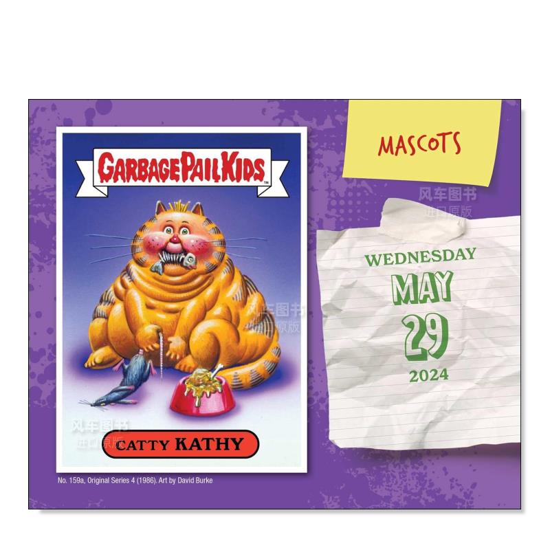 【预 售】垃圾桶小子：2024 年逐日挂历Garbage Pail Kids 2024 Day-to-Day Calendar日历 原版图书进口外版书籍The Topps Company - 图3