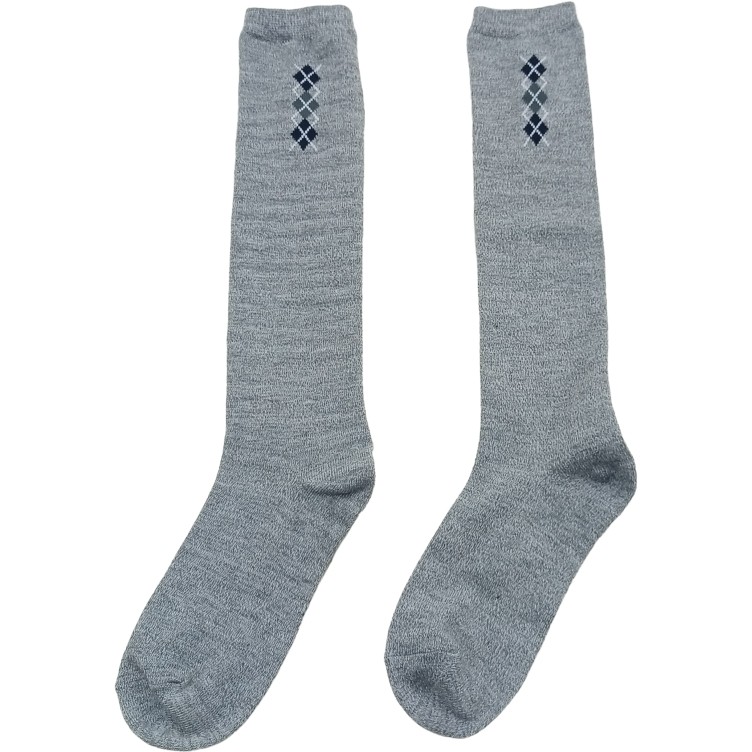 日单尾货春秋款亚麻灰色菱格学院风时尚百搭不过膝盖小腿袜,淘宝优惠券,粉丝福利购,淘宝优惠卷