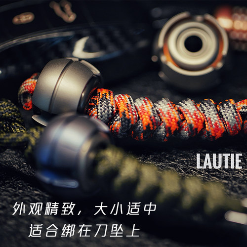 食肉者LAUTIE老铁匠原子噪音指尖陀螺迷你钛合金刀坠挂件减压 EDC - 图1