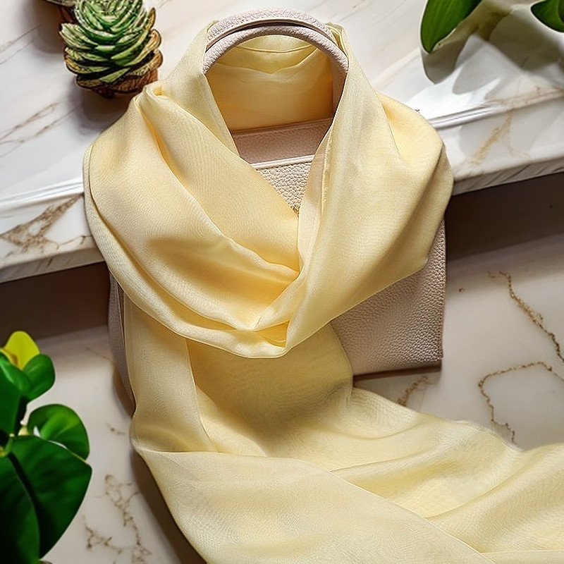 玫红色丝巾女春秋百搭2024新款真丝围巾100桑蚕丝真丝纱巾大披肩,淘宝优惠券,粉丝福利购,淘宝优惠卷