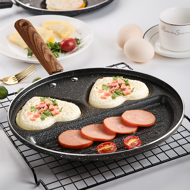 煎鸡蛋锅不粘平底锅家用迷你荷包蛋汉堡蛋饺锅模具多孔小煎蛋神器 - 图2