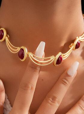 铜合金项链D340 时尚轻奢气质百搭优雅精致项链