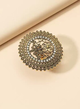 铜合金开口戒指H426 时尚轻奢气质百搭优雅精致戒指