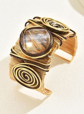 铜合金手环 C266时尚轻奢气质百搭精致手环