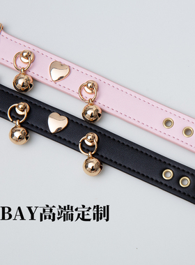 桃心高级粉色choker项链