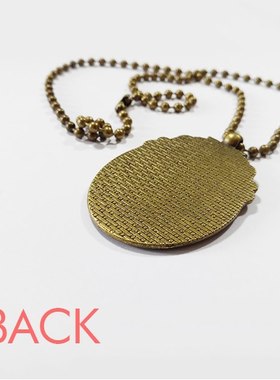 游乐园椭圆形古铜色欧式礼物吊坠