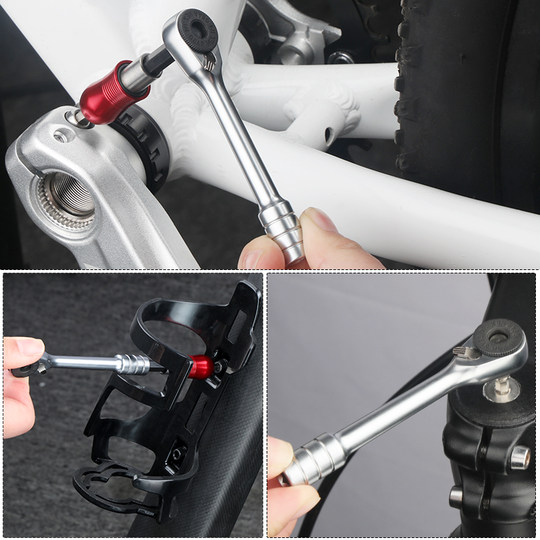 Fahrrad-Ratschenschlüssel, tragbares Reparaturwerkzeug-Set