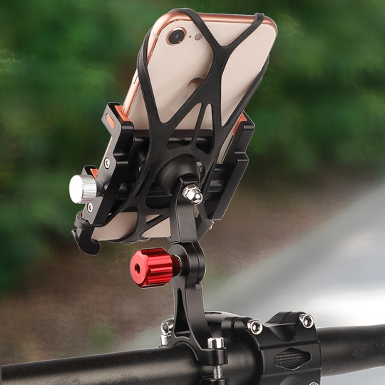 Aluminum alloy mobile phone holder handlebar mounted navigation bracket