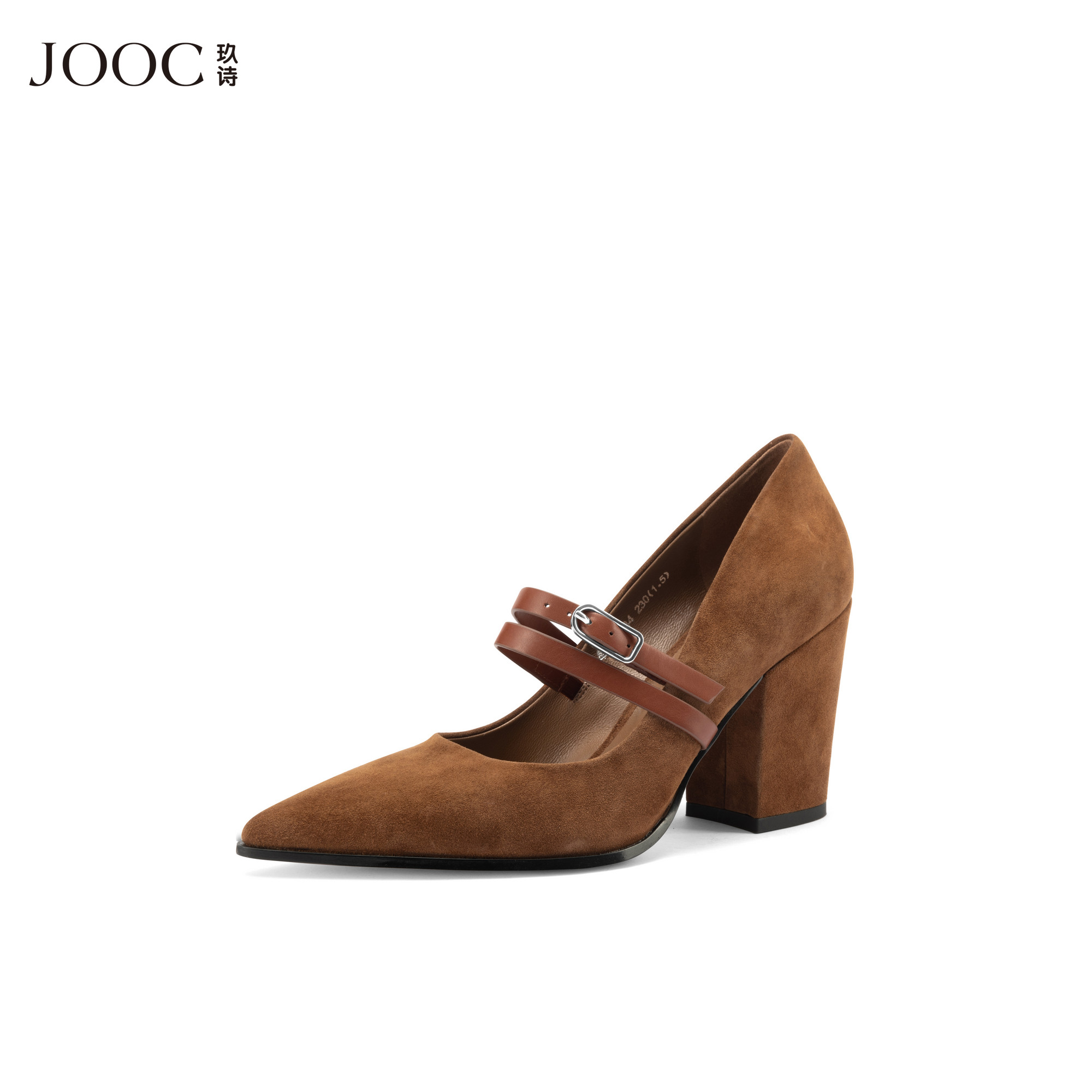 【超级玛丽】JOOC玖诗粗高跟玛丽珍鞋2025秋冬新款尖头浅口单鞋,淘宝优惠券,粉丝福利购,淘宝优惠卷