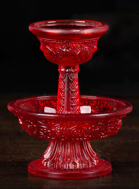 尼泊尔修行杯琉璃八吉祥护法杯