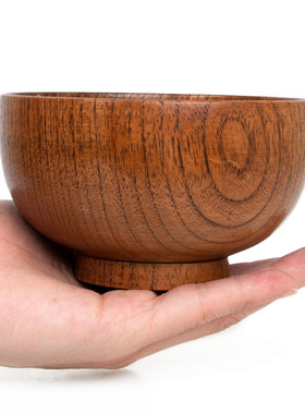 手工八吉祥实木枣西藏木碗糌粑碗