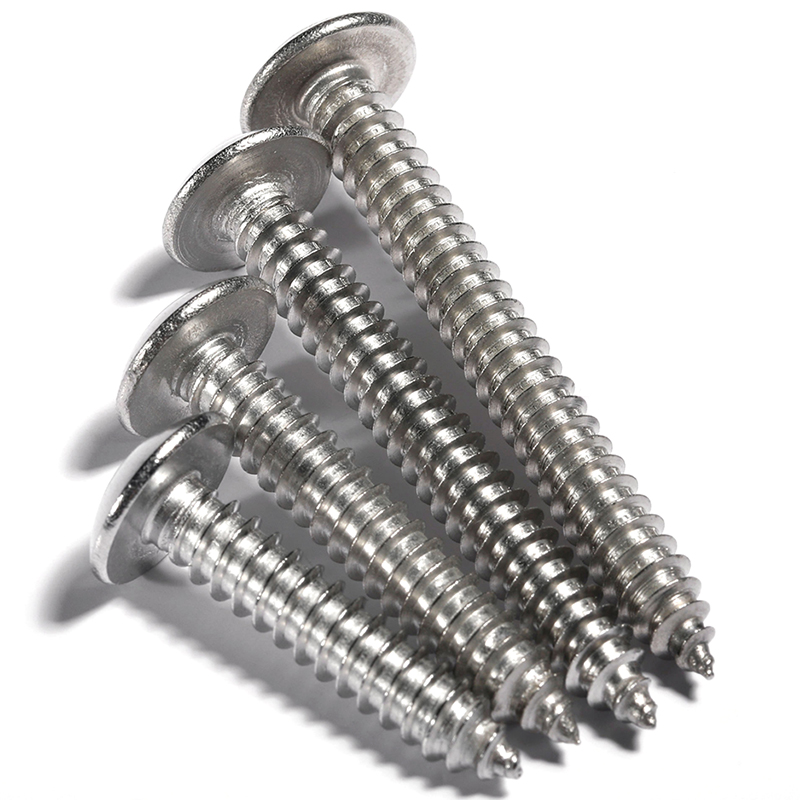 X304不锈钢大扁头自攻螺丝十字大伞头木螺丝蘑菇头螺钉M2M3M4M5M6 - 图1