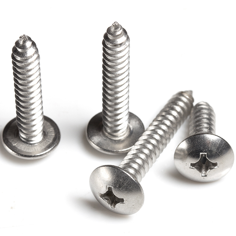 X304不锈钢大扁头自攻螺丝十字大伞头木螺丝蘑菇头螺钉M2M3M4M5M6 - 图2