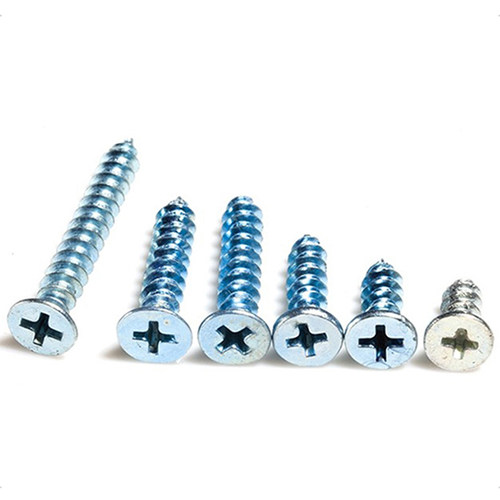 镀锌高强度十字沉头平头加长自攻螺丝钉木螺丝加硬M1M2M3M4M5M6 - 图1