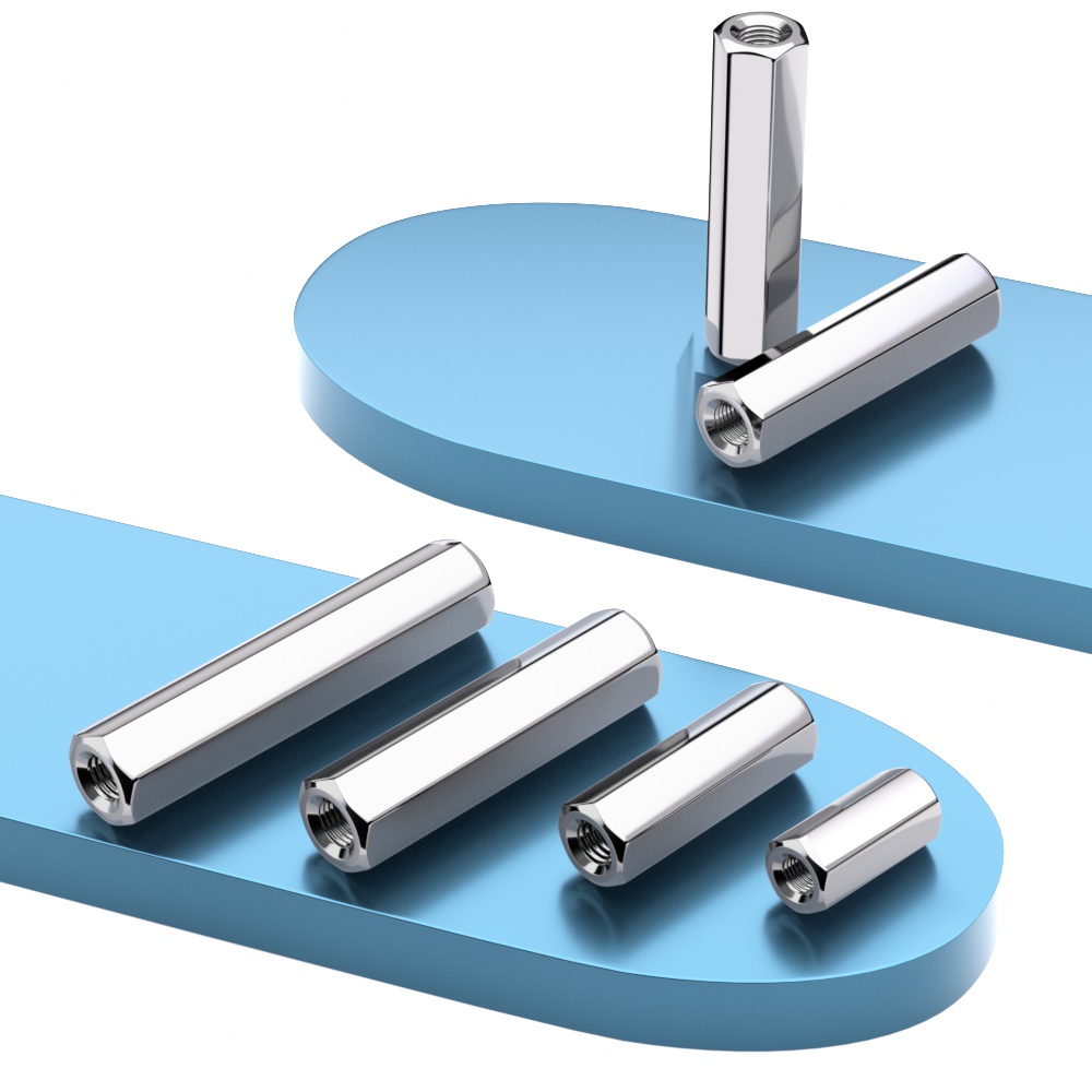 X304不锈钢双通六角柱通孔螺母加长机箱主板接线隔离柱M2M2.5M3M4 - 图0