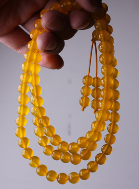 黄玛瑙108多圈佛珠手链念珠手串