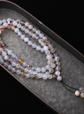 天然水草玛瑙108颗佛珠手串念珠