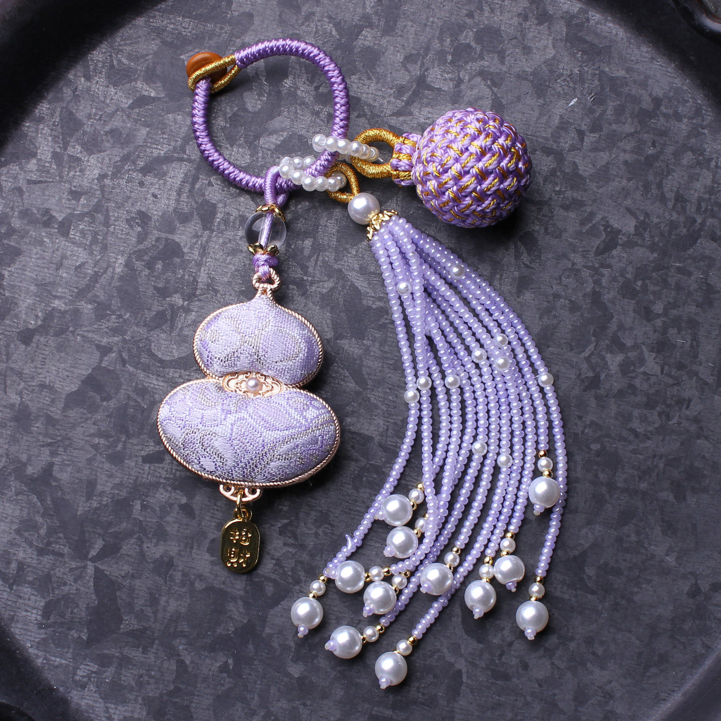 非遗宋锦双面葫芦包包压襟挂件流苏编织有球必应旗袍汉服钥匙挂坠,淘宝优惠券,粉丝福利购,淘宝优惠卷