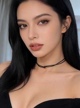 辣妹百搭双层蜡绳结钛钢项链女不掉色choker皮质素圈颈链纯欲项圈