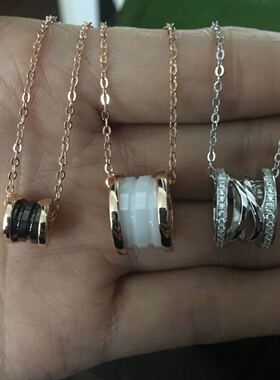 小蛮腰欧美百搭玫瑰金镂空吊坠