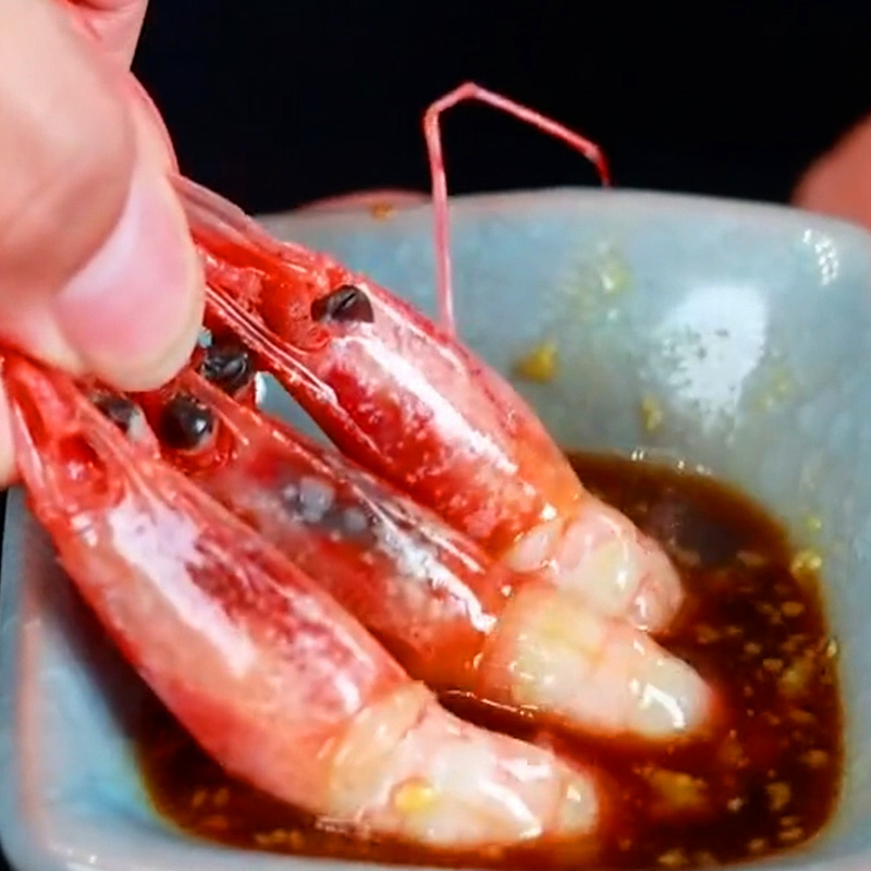 俄罗斯生食刺身甜虾1kg 日料食材解冻即食北极甜虾进口海鲜送芥末 - 图2