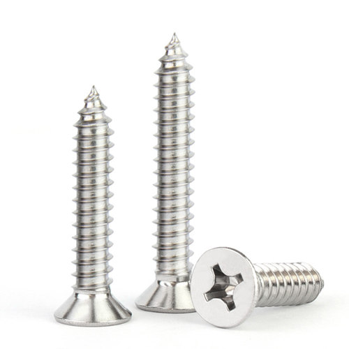 201不锈钢十字沉头自攻螺丝十字槽螺丝钉平头自攻钉M3M3.5M4M5M6 - 图2