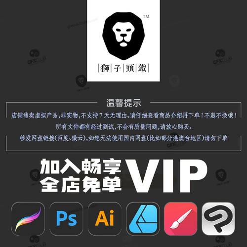 全店畅享会员精品Procreate笔刷ipad手绘PS画笔Affinity素材2024-图0