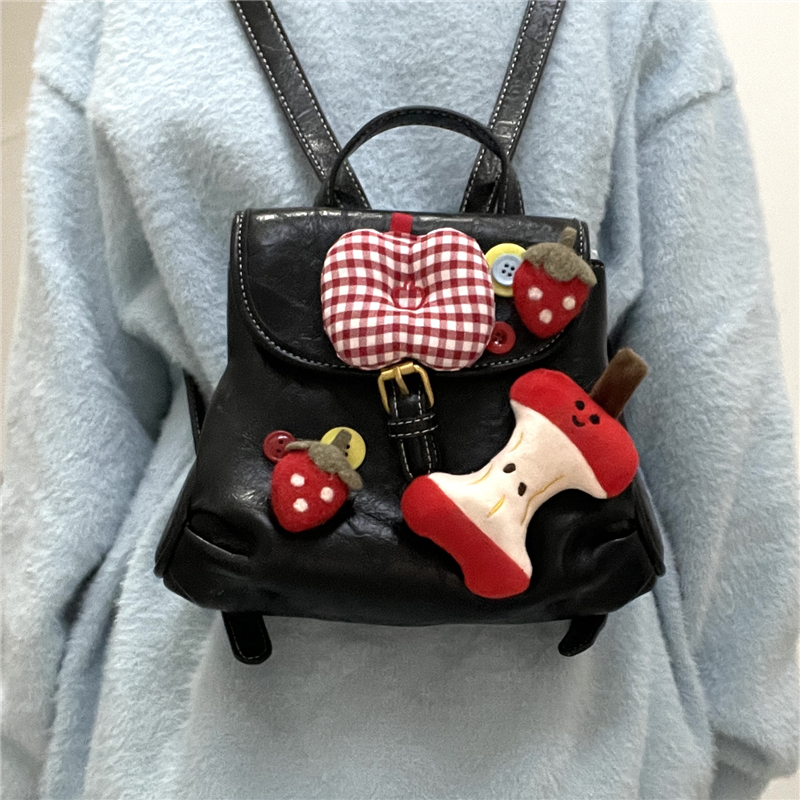 日光欲原创迷你书包小众搞怪双肩包出街穿搭Y2K小巧可爱秋冬背包 - 图0