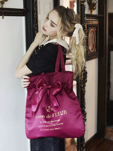 99 Юань, чтобы выбрать 2 штуки вишневого цвета сестра японская атласная лука Maison красивые бог плеч