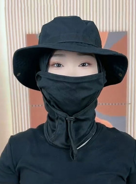 夏季防晒帽男士户外钓鱼遮阳帽女