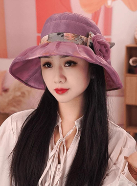 渔夫帽女春夏防紫外线遮阳防晒帽