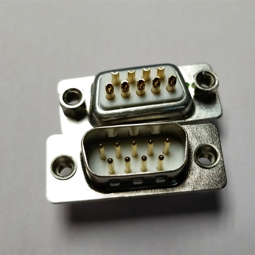供应DSUB镀金3U车制DB9P公头优联康RS232串口实芯DB9针连接器插头 - 图3