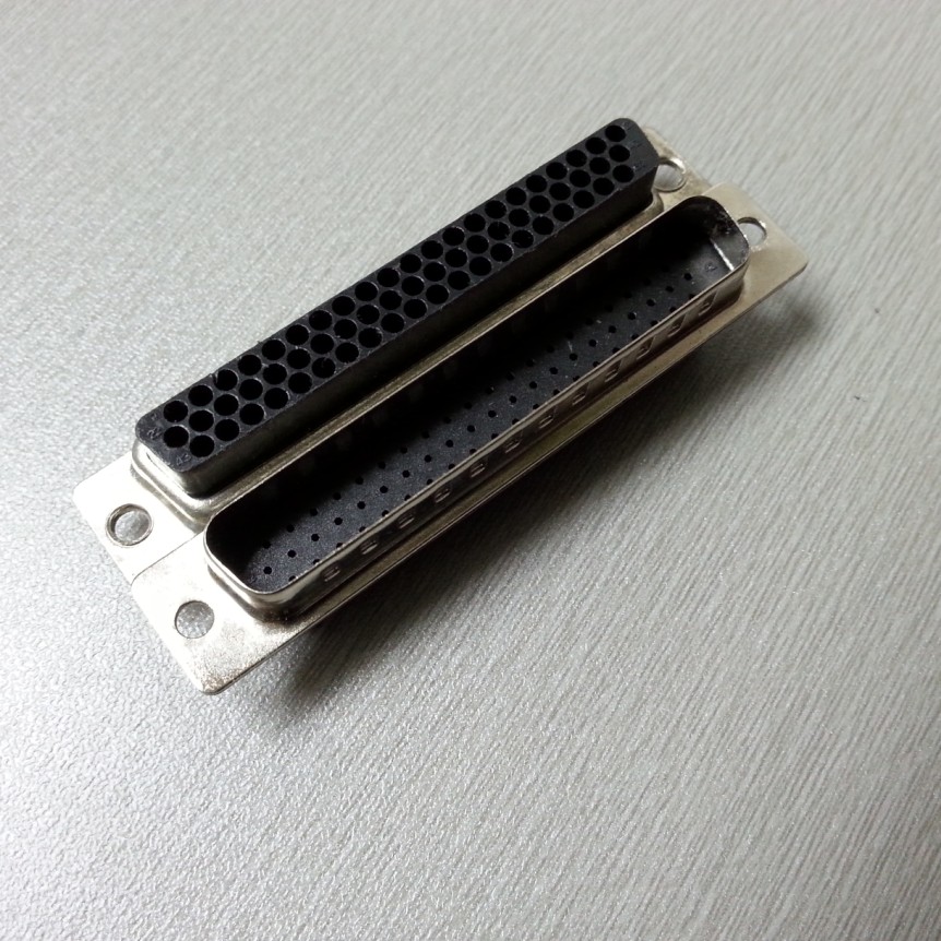 新品dsub3排高密度打端子式62插头包线式插壳VGA孔母座矩形连接器 - 图2