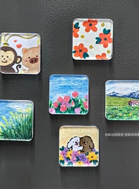 冰箱贴diy配件星星人创意磁吸贴