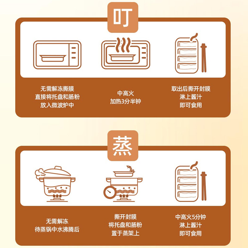 广州酒家利口福叉烧肠粉185g*3包广式茶楼半成品方便速食早餐蒸食,淘宝优惠券,粉丝福利购,淘宝优惠卷