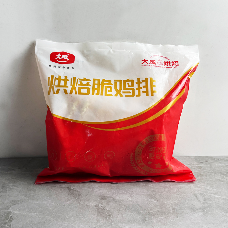 大成烘焙脆鸡排1kg10片空气炸锅油炸代餐香雪鸡排 半成品冷冻包邮 - 图0