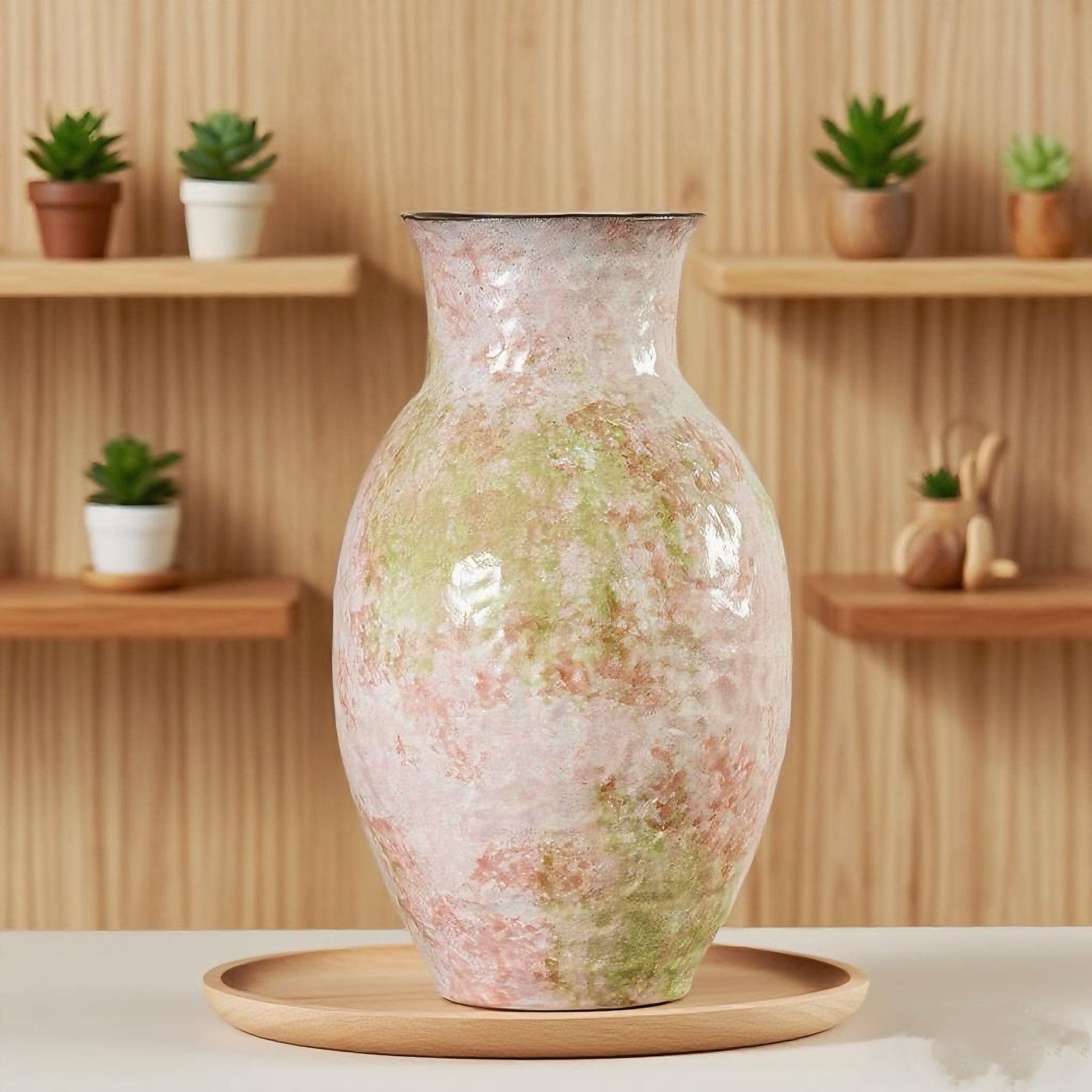 景德镇陶瓷花瓶油画风陶罐复古高级感客厅鲜花插花民宿中式艺术,淘宝优惠券,粉丝福利购,淘宝优惠卷