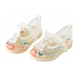 Girls' Hanfu Summer Embroidered Mesh Shoes Children's Ancient Style Hanfu Shoes Baby Spring and Summer Breathable Anti-Slip Cloth Shoes Sandals