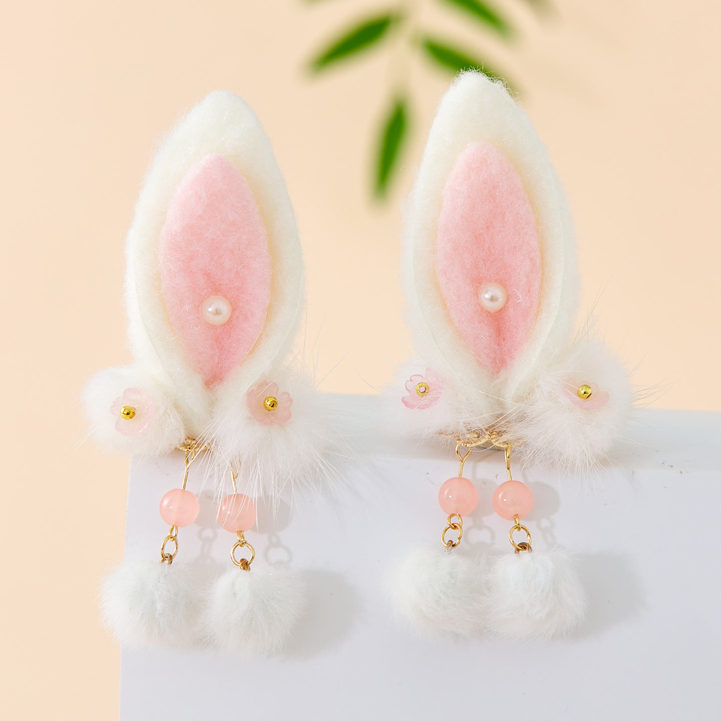 汉服女童冬款儿童古风发饰小女孩搭配国风襦裙可爱兔耳朵毛绒头饰,淘宝优惠券,粉丝福利购,淘宝优惠卷