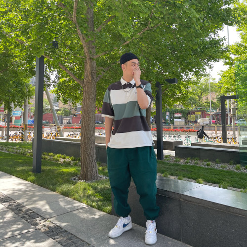 Toos. 日系街头cityboy复古宽松廓形束脚工装裤休闲长裤滑板裤潮 - 图3