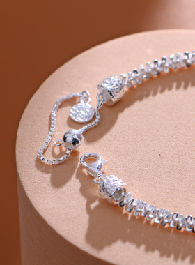 女925银韩版波光粼粼手链满天星