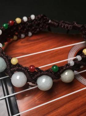 天然缅甸翡翠a货手工送闺蜜花朵