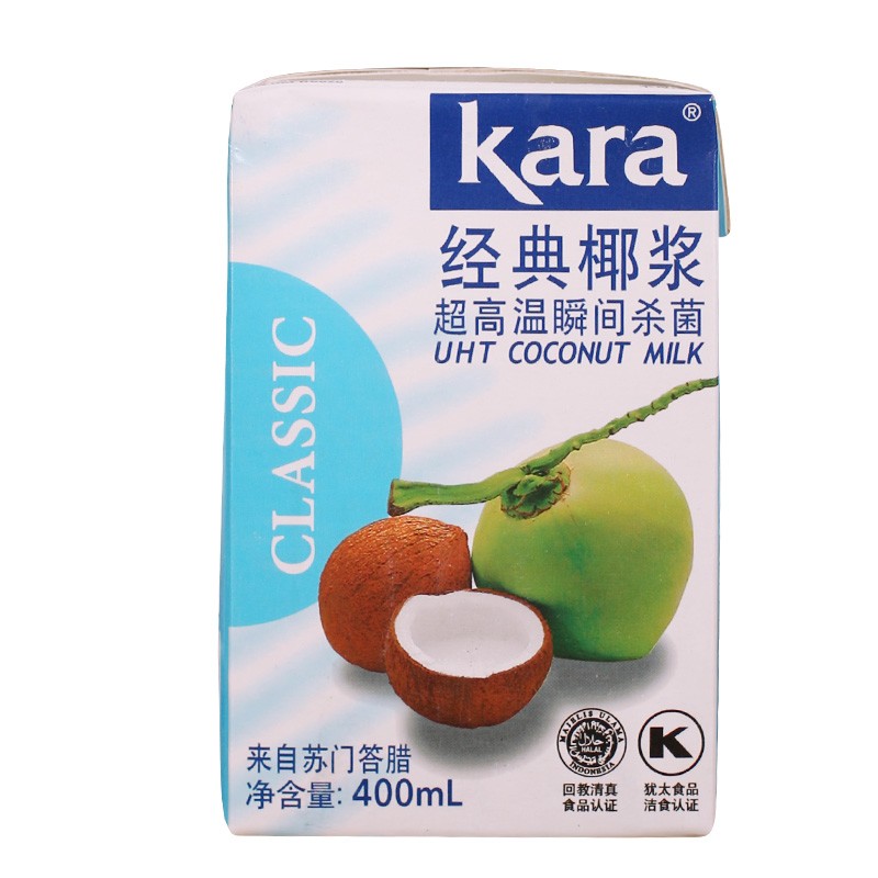 印尼进口kara佳乐椰浆椰汁椰浆烘焙甜点西米露材料原装400ml-图2