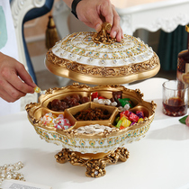 Eurostyle rotating dried fruit tray Home living room tea table Extravagant Pendulum upscale with guaizi tray Candy Box Snack Tray