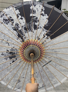 泸州复古油纸伞白色樱花防雨防晒