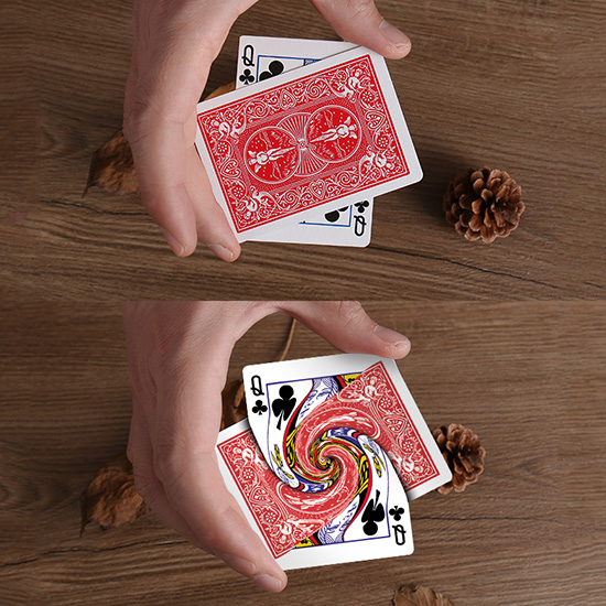 漩涡牌旋转牌Vortex扑克牌纸牌特殊牌旋涡抖音近景演出魔术道具-图3